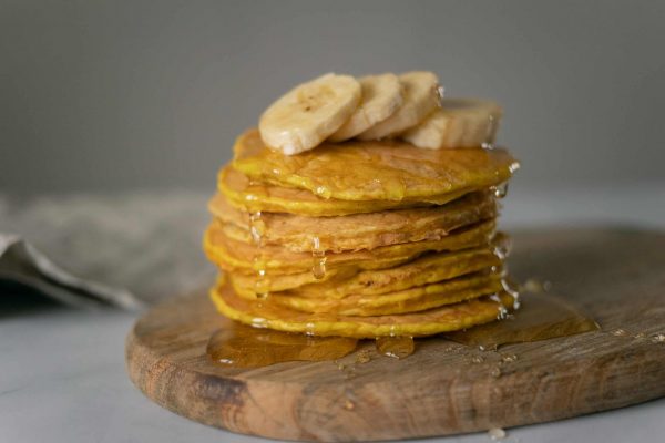 Manuka honey on pancakes.